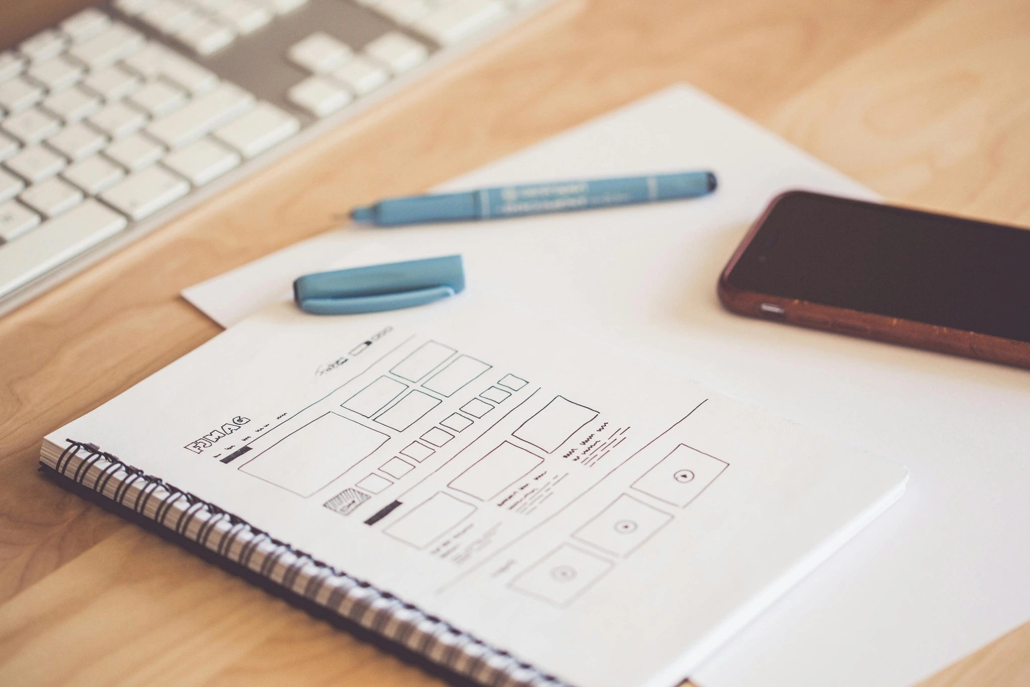 Web sitesi wireframe ve sayfa planı